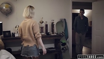 A Forbidden Encounter: Stepmom Assists Injured Stepson In Self-Pleasure