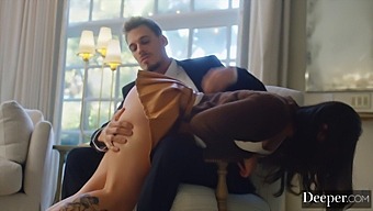 Watch A Stunning Brunette Get Dominated And Spanked In This Amazing Video