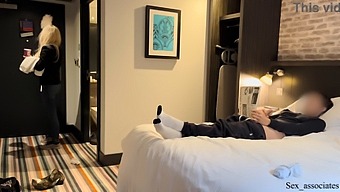 Hotel Maid Joins In On Public Dick Flash And Helps Me Finish