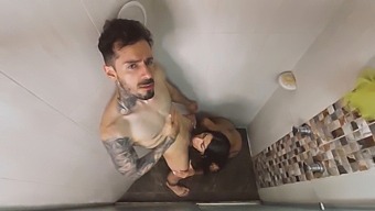 Kendra Romans, A Seductive Transgender Latina, Joins In For A Shower