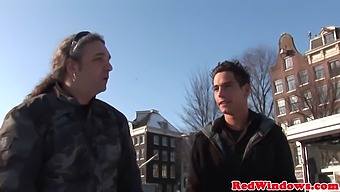 Dutch Prostitute Gagging On Semen After Deepthroating