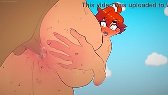A Hentai Animation Depicts A Gender-Changing Homeless Man Getting Intimate With A Fellow Homeless Person In A Trash-Filled Setting.